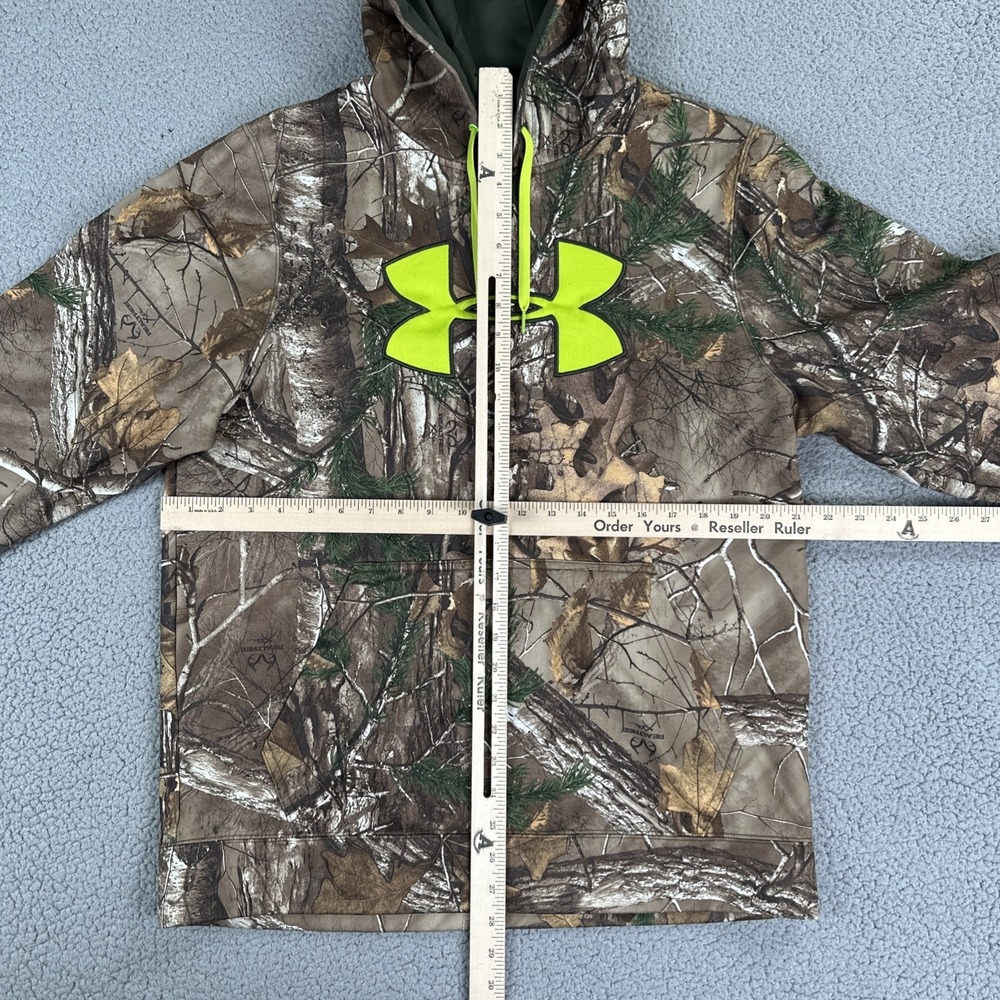 Under Armour Camo Scent Control Hoodie Men Medium Realtree Xtra Hunting Outdoors - Picture 3 of 14